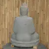 Artikelbild 4 des Artikels “Sitzender Buddha aus Riverstone in Bhumisparsha - Geste der Erdberührung, ca. 100cm Höhe, naturbelassen “